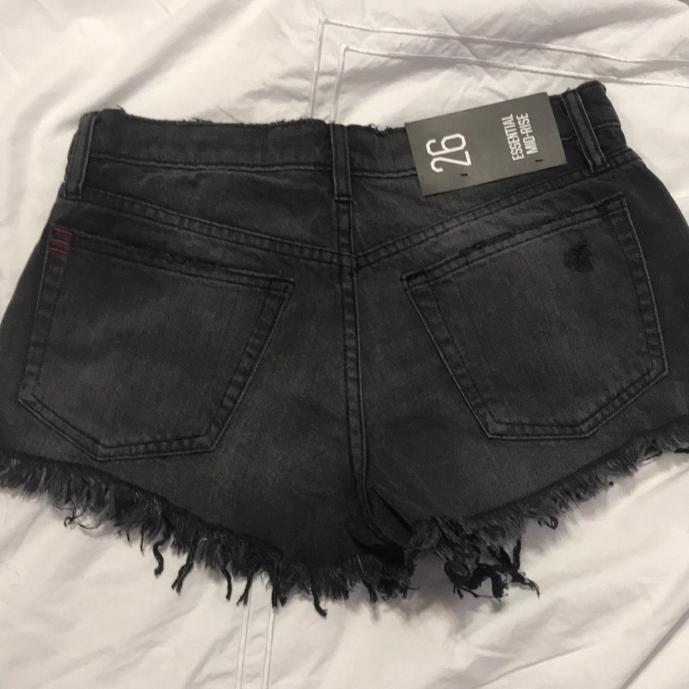 Black Jean Shorts - Picture 2 of 3